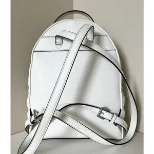 Michael Kors Quilted White Shelia Backpack Sheila Medium Logo Backpack in VANILLA - Sale | Michael Kors  main image 3